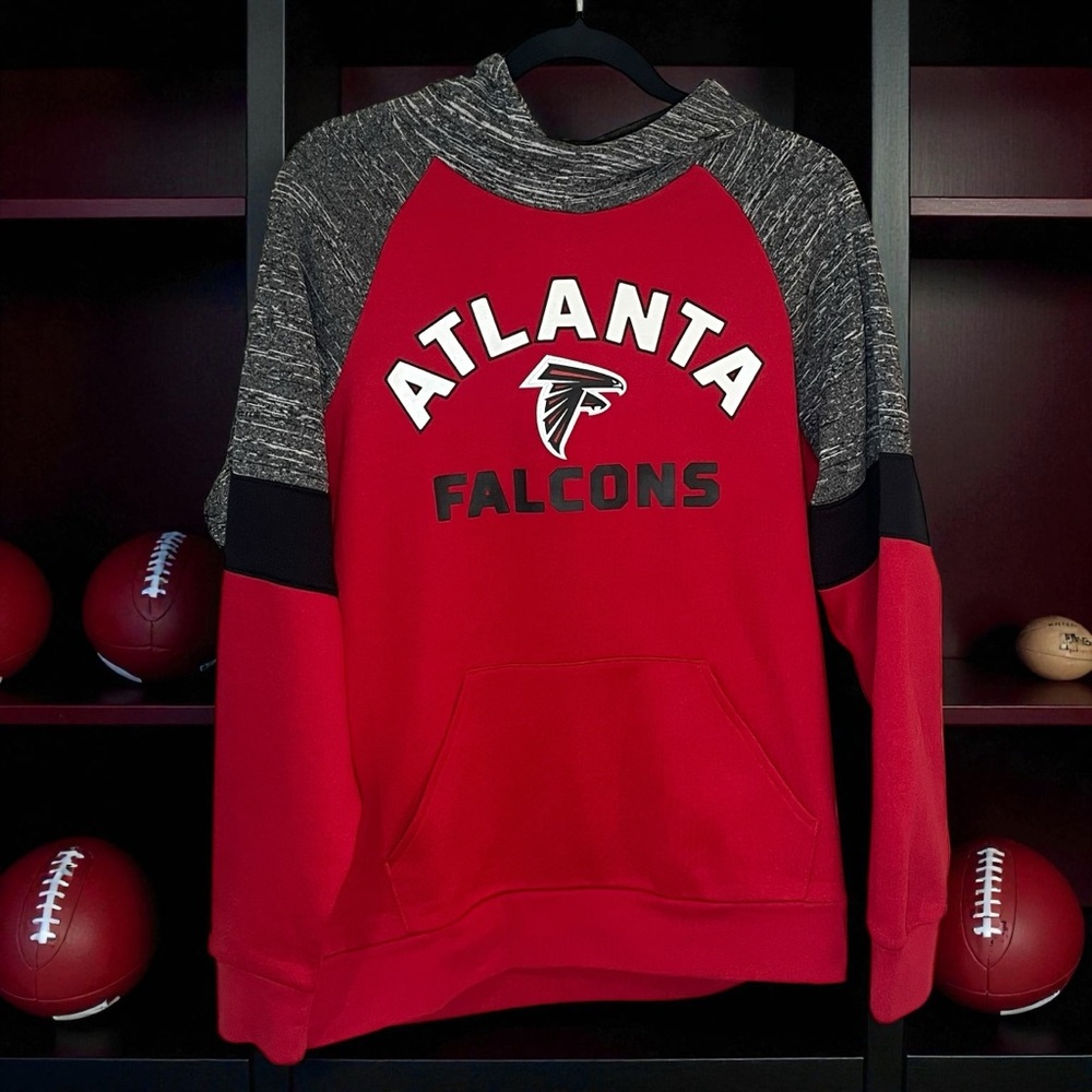 Unisex Atlanta Falcons Long Sleeve Hoodie NFL Team Apparel Medium A-015